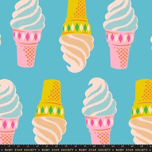 Ruby Star Society 108" Wide Sparkle Mart - Turquoise