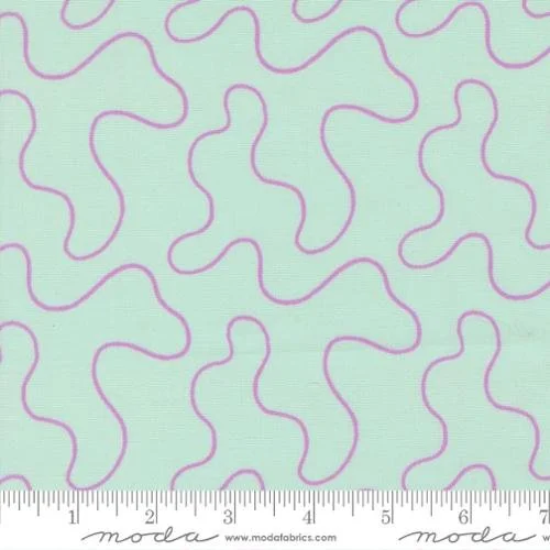 MODA Fabrics Floral Fondant - Sky