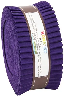 Robert Kaufman Kona Cotton Roll-Up - Purple