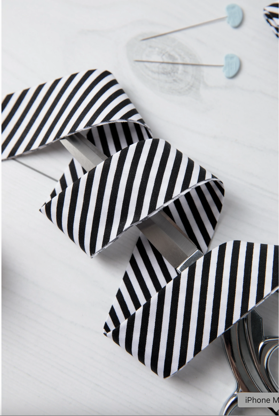 2.5" Bias Quilt Binding - Black Stripe