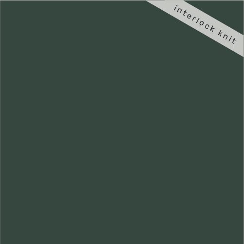 Birch Organics Solid Interlock Knits - Dark Forest