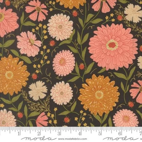 MODA Fabrics Ladybug Whimsy - Metal Midnight