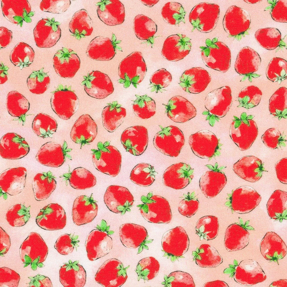 Robert Kaufman Wishwell: Strawberry Season - Camellia