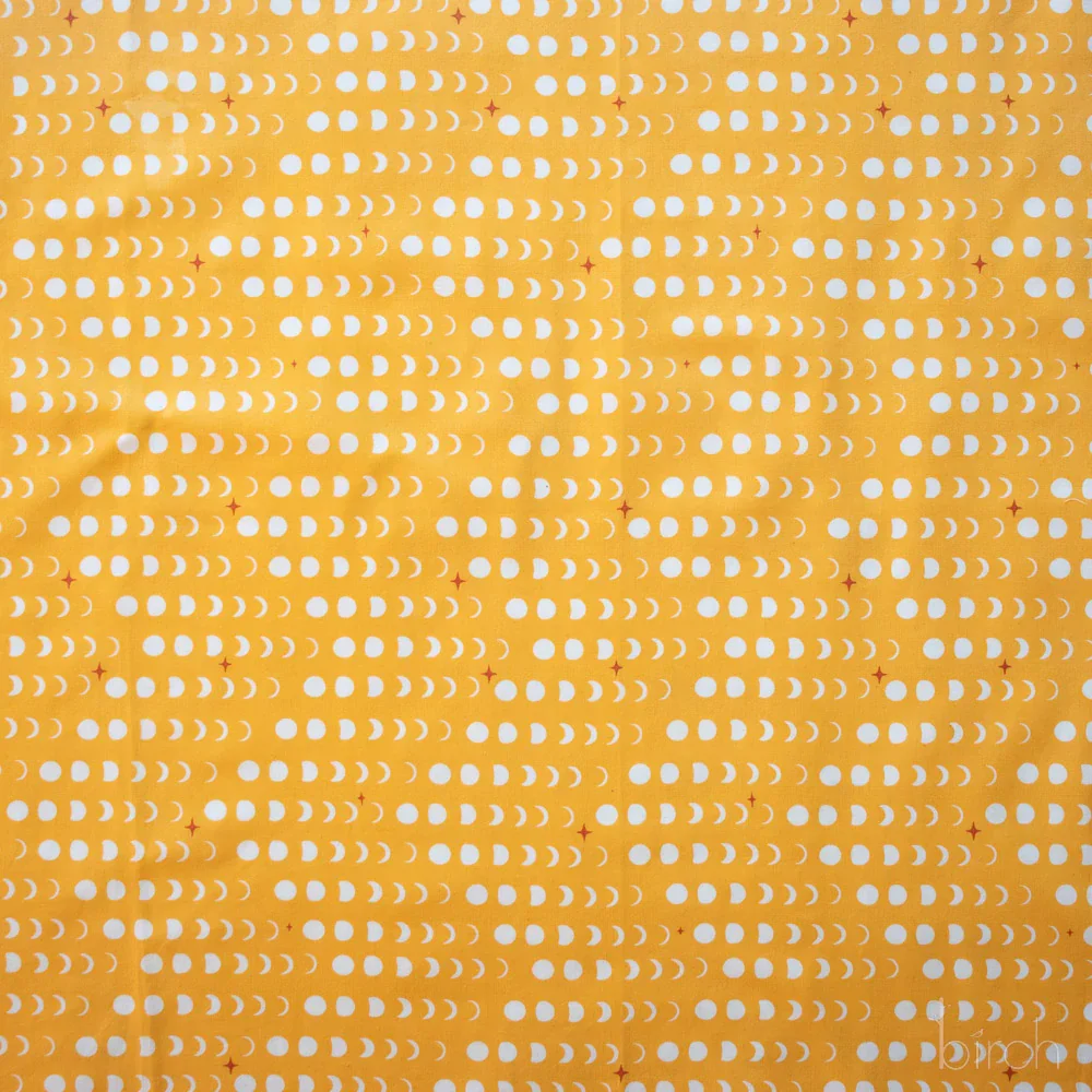 Birch Fabrics-Moon Phase Golden Poplin