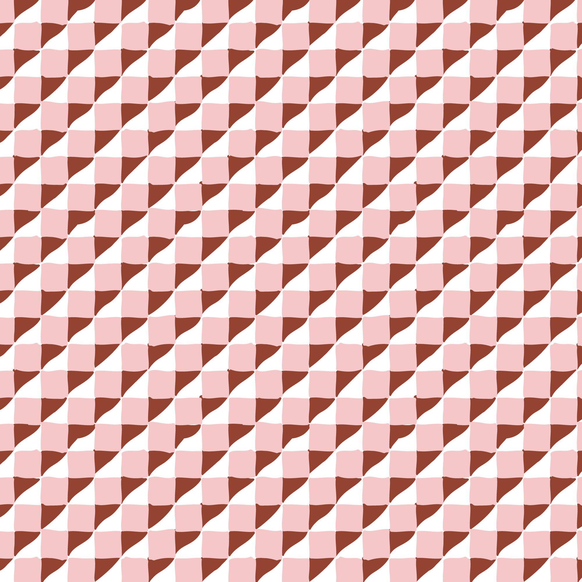 Cloud 9 House Mouse - Geometric - Red/Pink