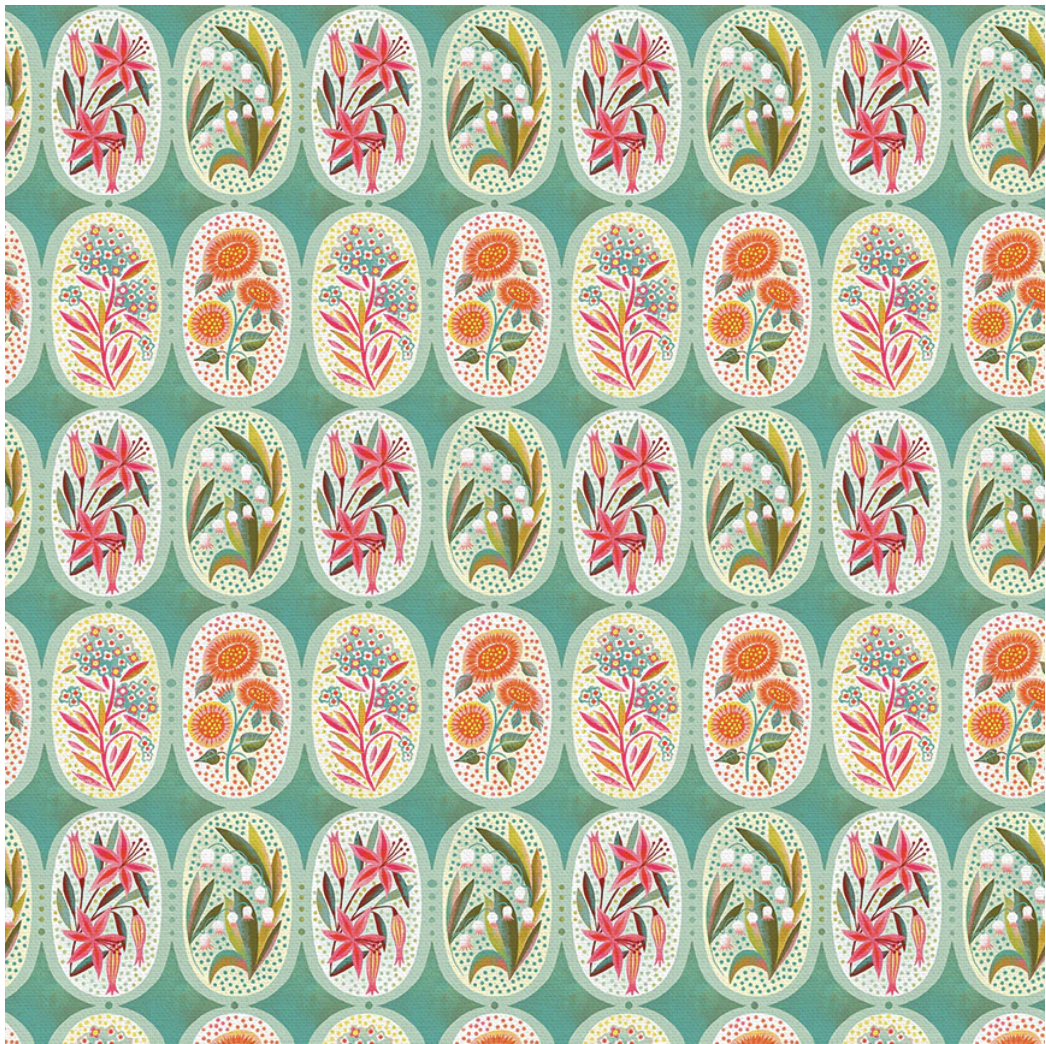 Paintbrush Studio Bubble Bath - Flower Medallions - Teal/Pink