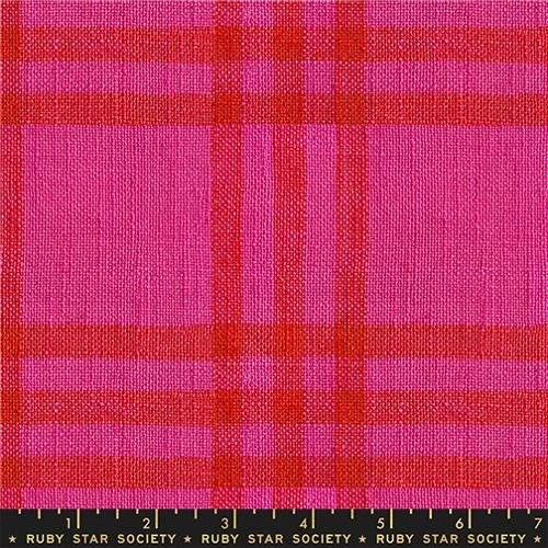 Ruby Star Society Warp & Weft Mystic Fable - Chore Coat Pink Plaid