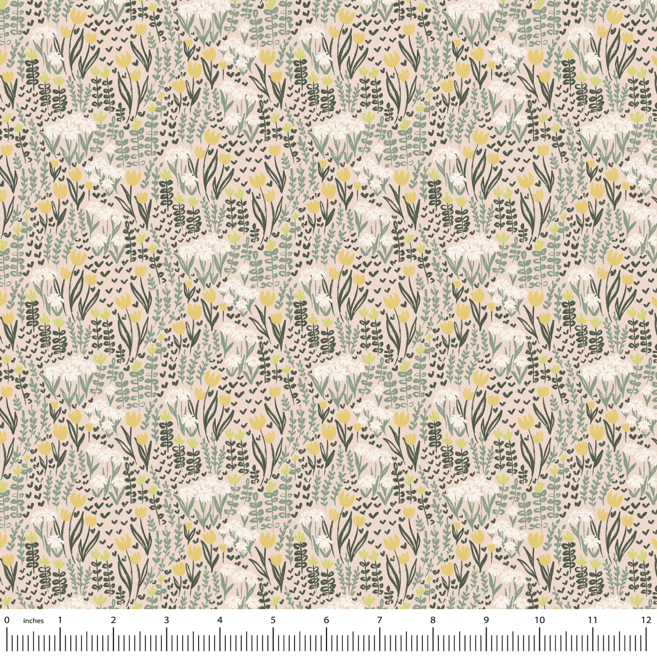 Mia Presley Designs Pioneer Days - Wildflower Waltz Pink