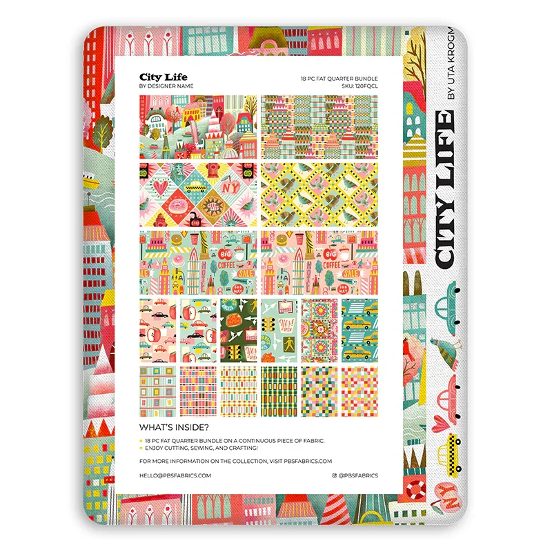 Paintbrush Studio City Life - Fat Quarter Pack