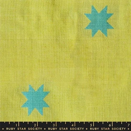 Ruby Star Society Warp + Weft Mystic Fable - Quilt Star Pistachio