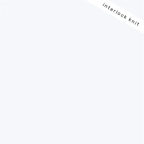 BIrch Organics Solid Interlock Knit - White