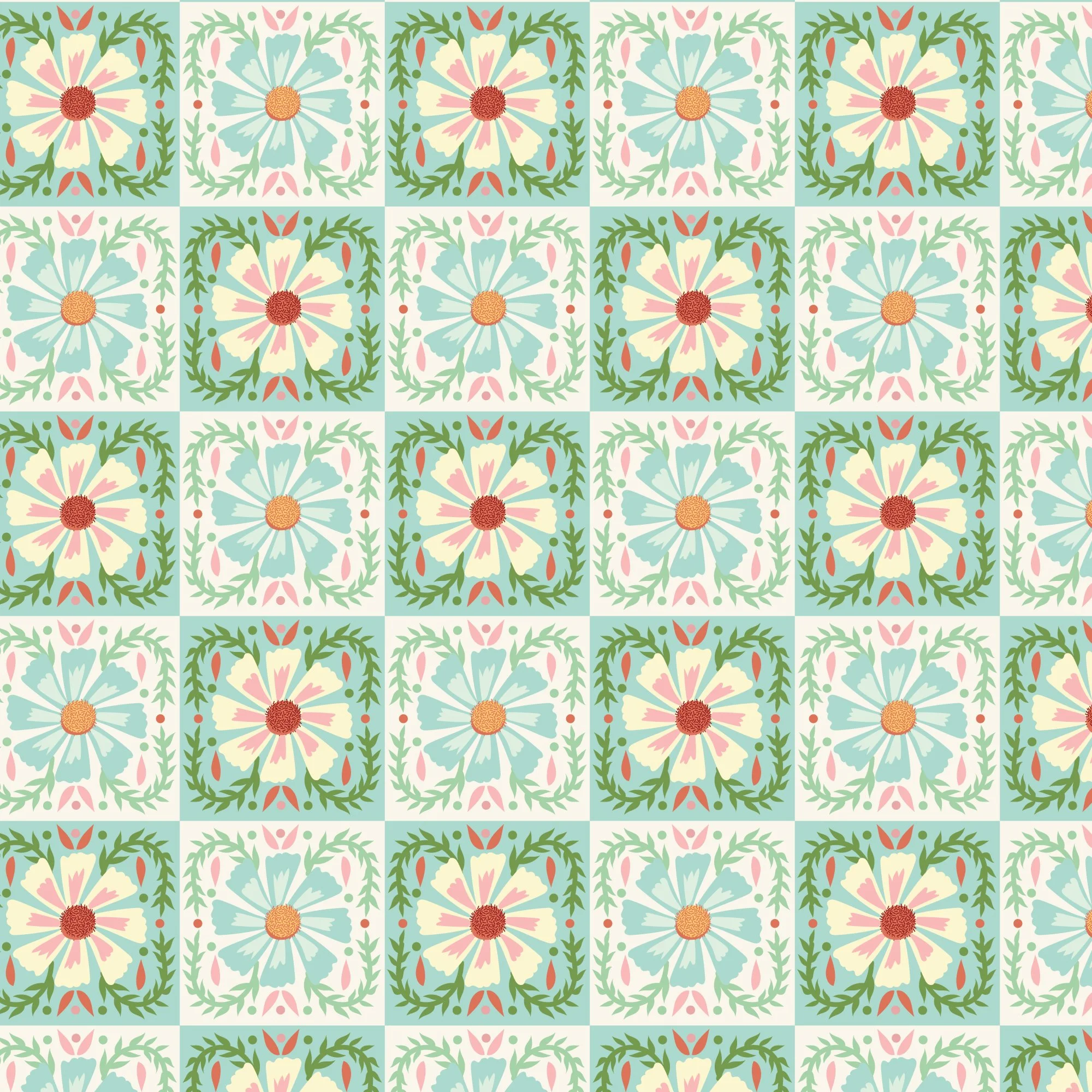 Cloud 9 Love Bug - Quilted Florals