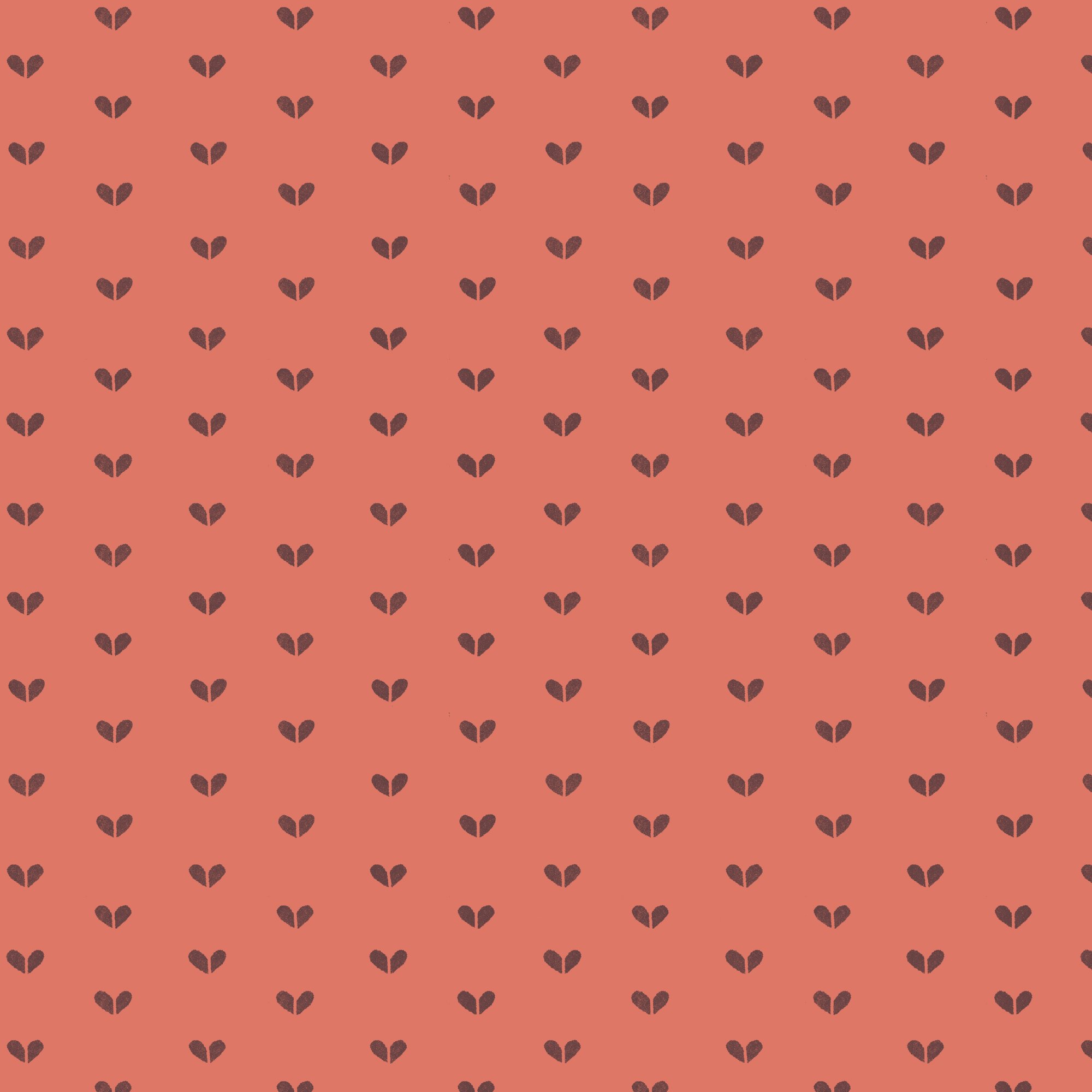 Cloud 9 Cottage Blooms - Hearts - Tomato