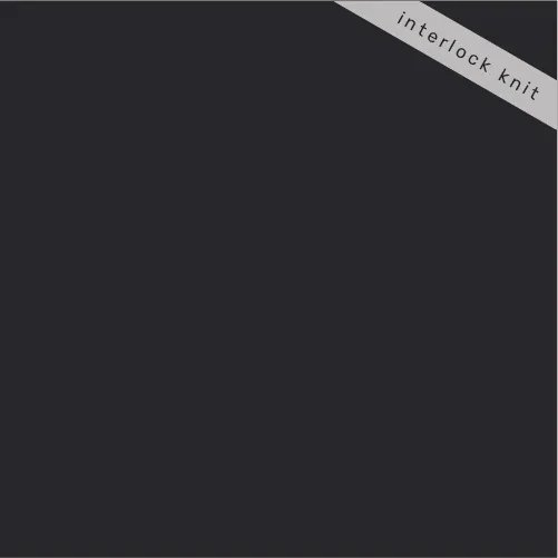 Birch Organic Solid Interlock Knit - Black