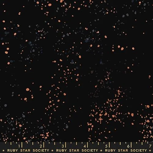 Ruby Star Society Speckled Canvas - Metallic Black