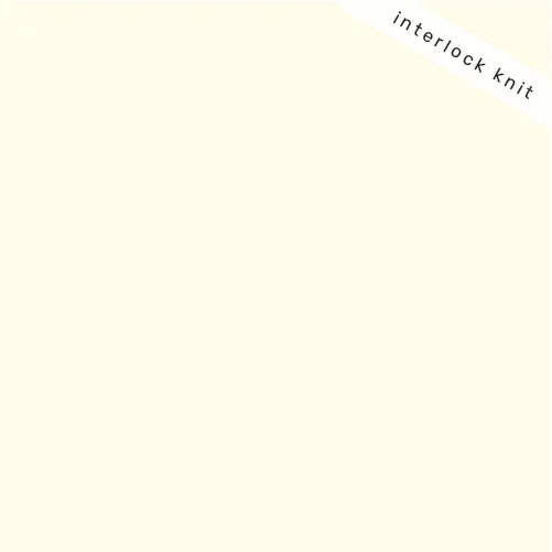 Birch Organics Solid Interlock Knit - Cream