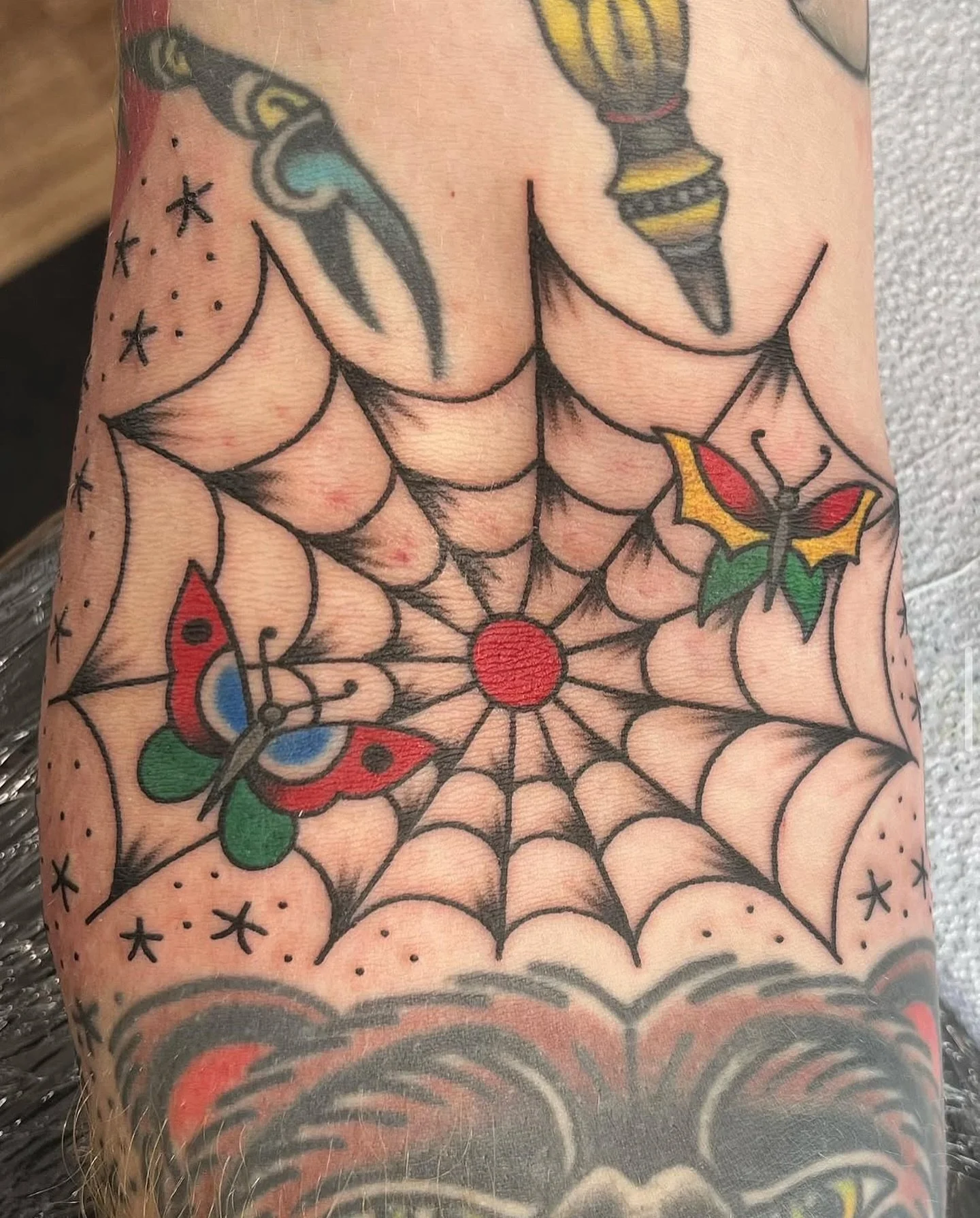Butterfly web by @loganhowardtattooer To book with Logan, message him directly.

#tattoo #kelowna #kelownabc #kelownatattoo #okanagan #okanaganbc #okanagantattoo #okanagan #kelownaliving #okanaganlife #okanaganlifestyle #kelownabusiness #traditionalt