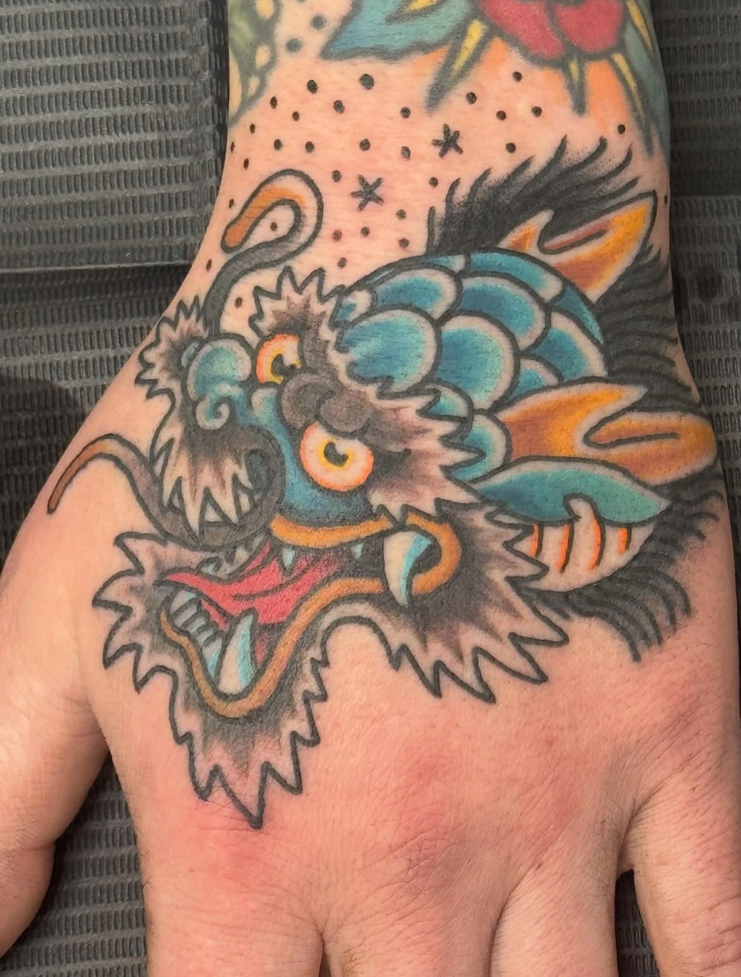 Dragon head by @brianjouberttattoos To book with Brian, message him directly.

#kelowna #kelownatattoo #okanagantattoo #dragontattoo