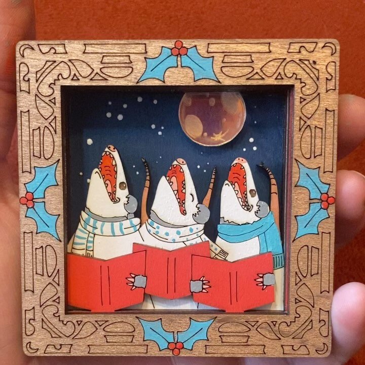 READY FOR HOLIDAY JOY?!? HOW ABOUT A HOLIDAY SCREM?? THIS SAT 7-11 @thepotionportal . Bunch of amazing artists bringing holiday cheer and whatever the hell else we&rsquo;ve got. COME GET LOCAL 🤩🤩🤩

I made a batch of these NEW ornament/magnet babie