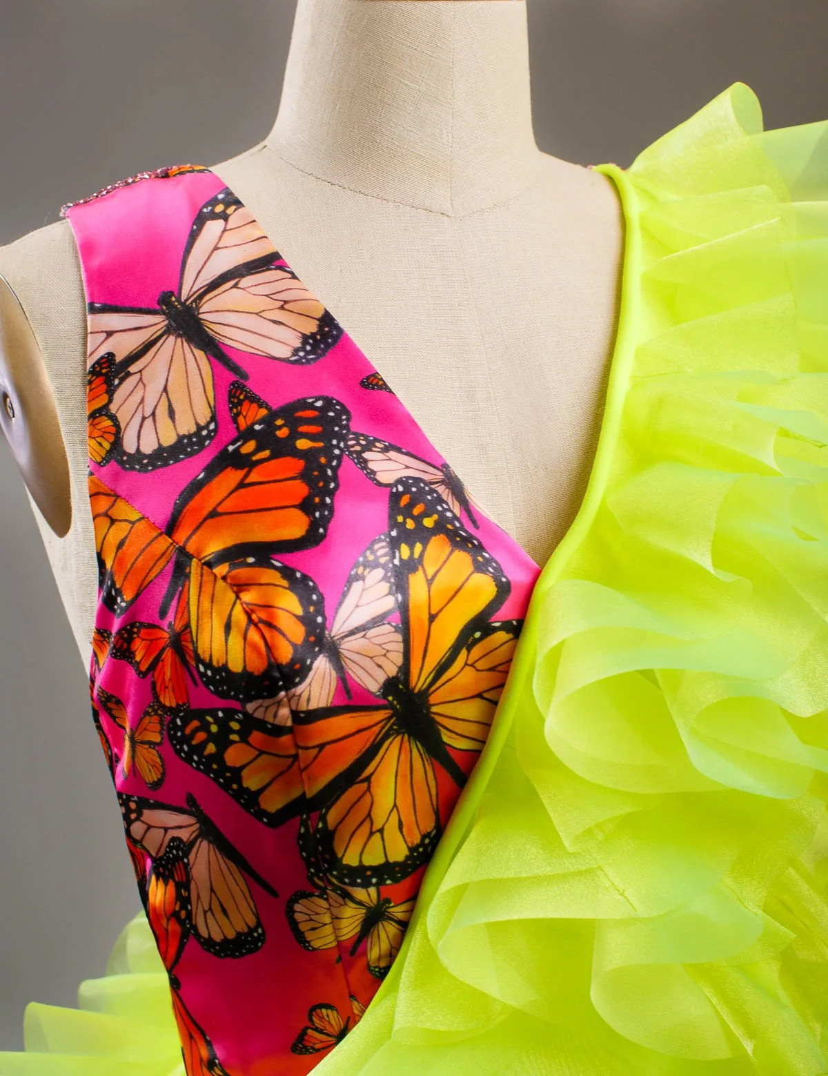 Green_Butterfly_Ruffle_Dress_Front_Detail.jpg