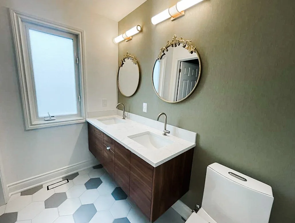 Project Mercer midcentury modern vanity