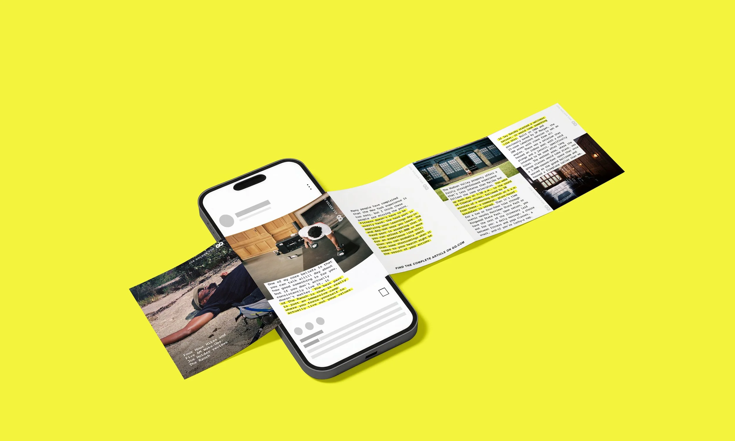 Social Media Content Design | Joe Holder for GQ