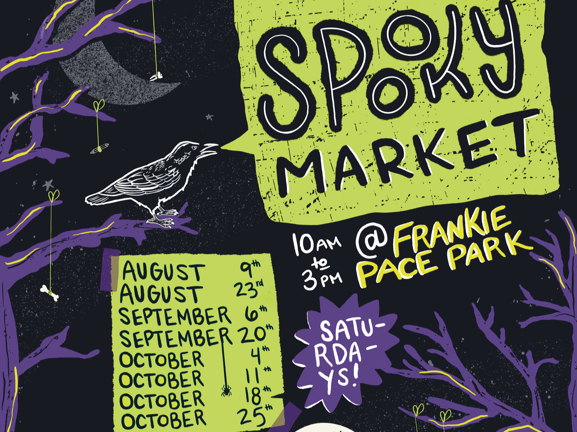 Illustration | Steel City Spooky Market Posters