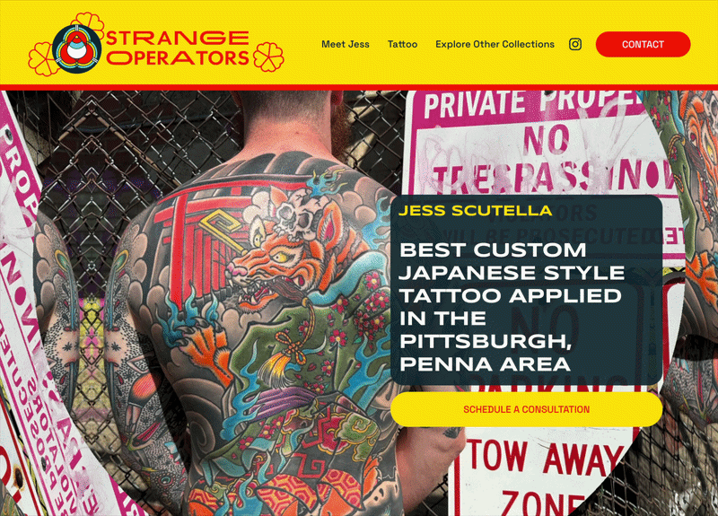Website Redesign | Strange Operators Jess Scutella