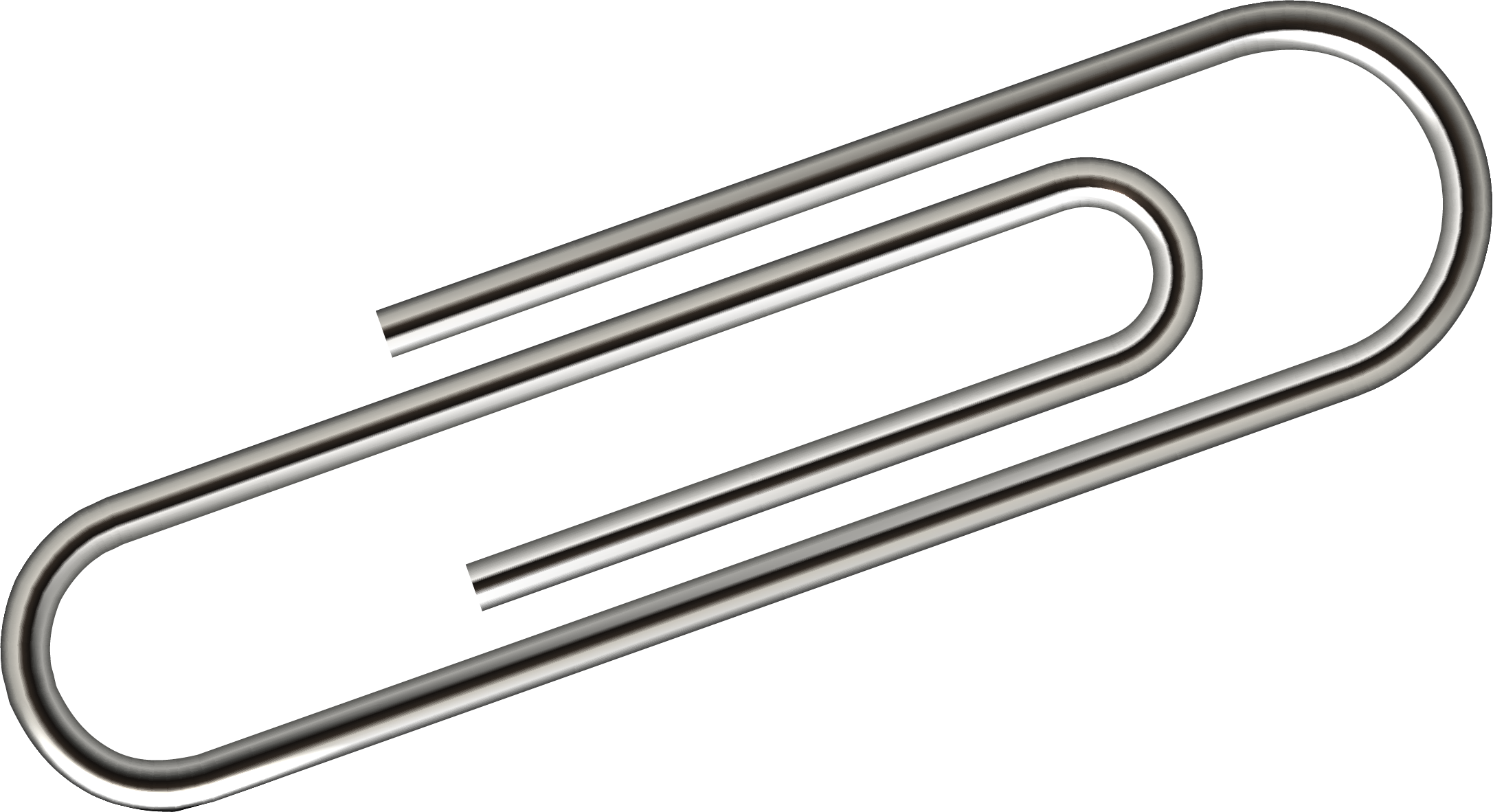 Close-up of metal paper clips, one pink paper clip visible among silver ones, on a black background.
