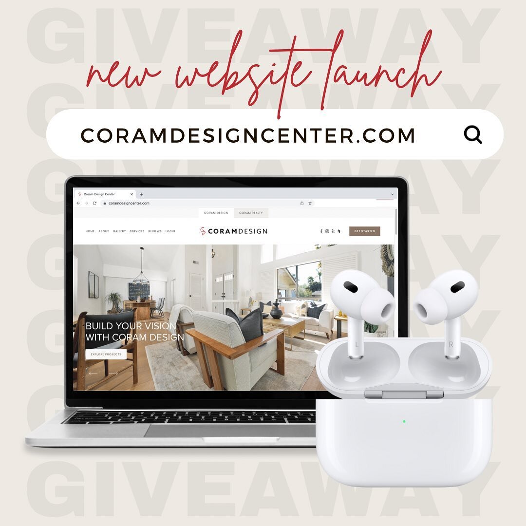 GIVEAWAY TIME 🎉

In celebration of our new website launch, we&rsquo;d like to give away an AirPods Pro to one lucky person!

To enter: 
1. Follow @coramgroup 
2. Like this post
3. Tag 3 friends

For one (or two) bonus entries:
1. Repost to your stor