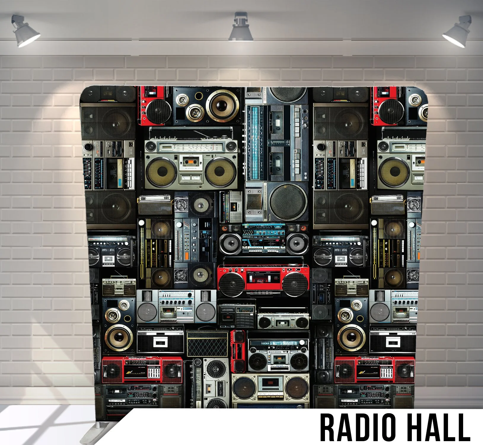 Photo Booth Backdrop Radio Hall