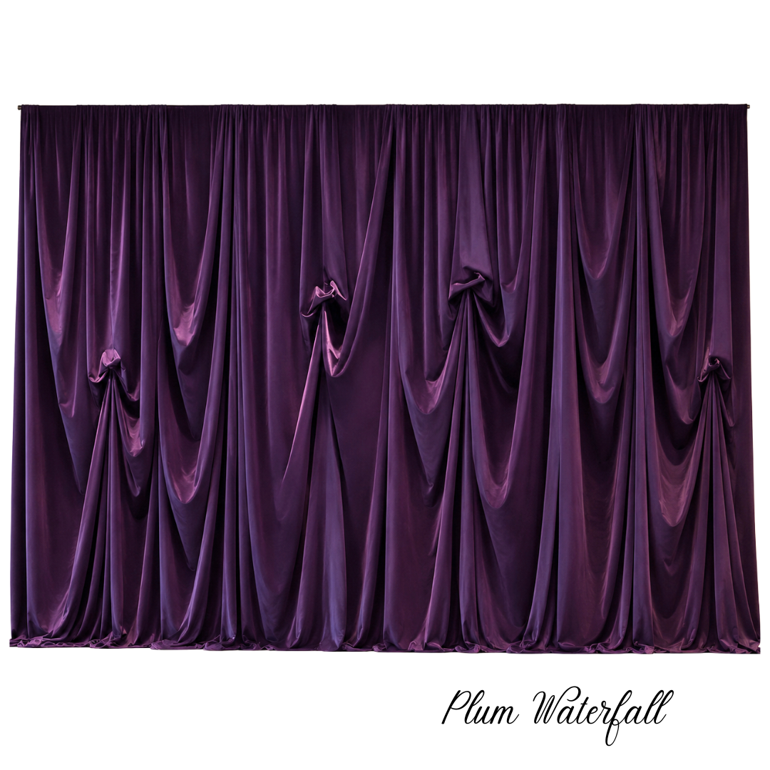 Plum Waterfall Backdrop