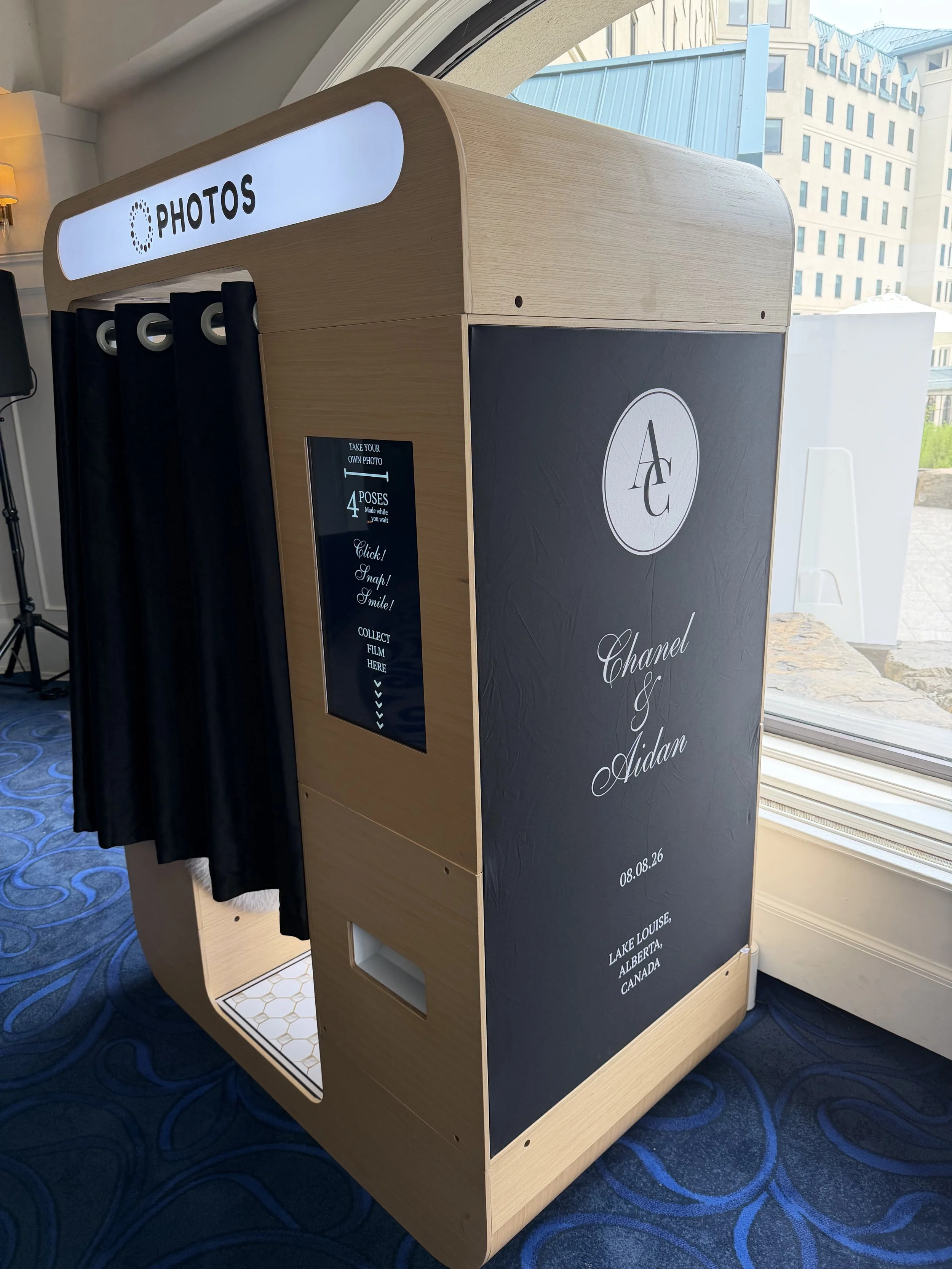 Alpine Cabin Luxury Photo Booth Right Side