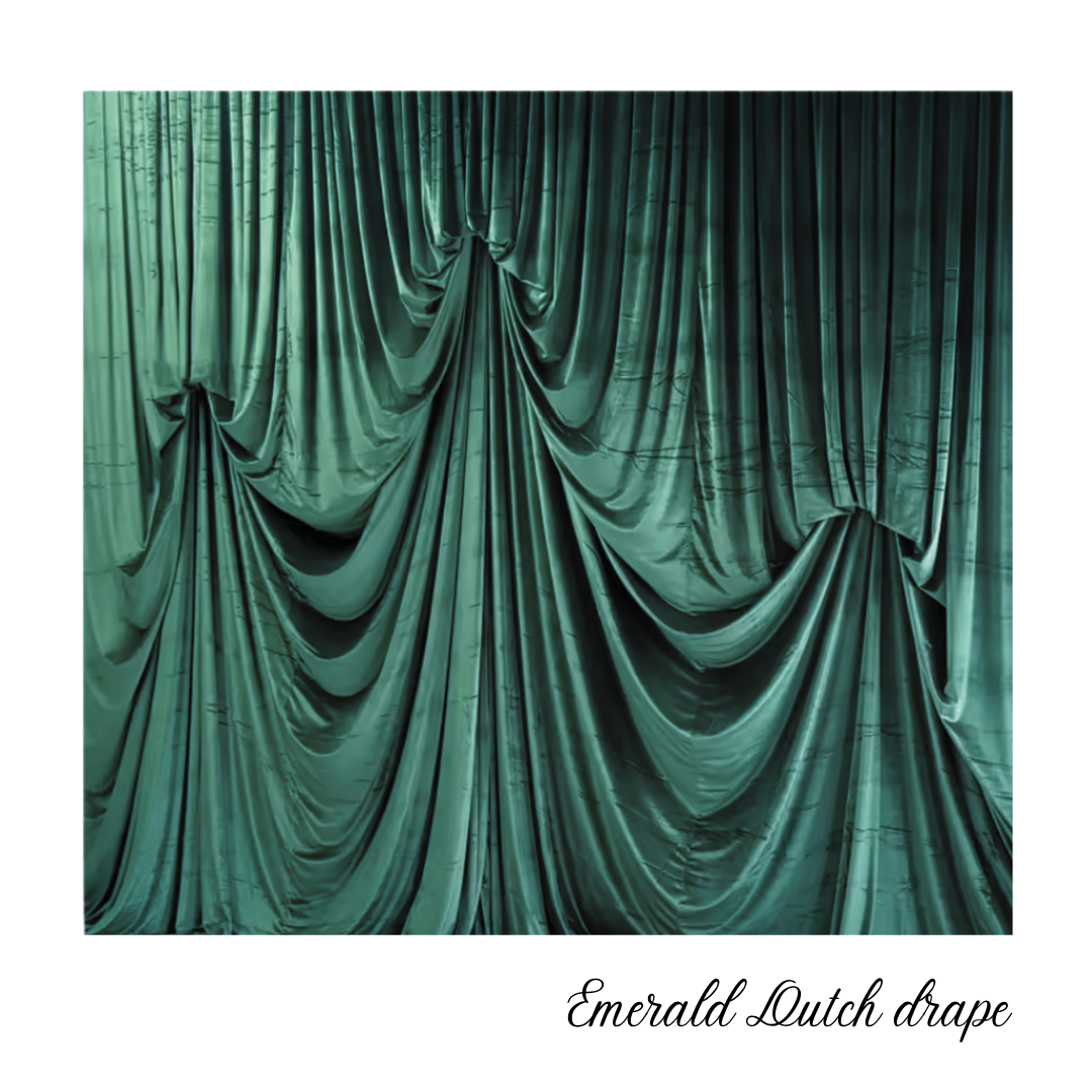 Emerald Velvet Drape