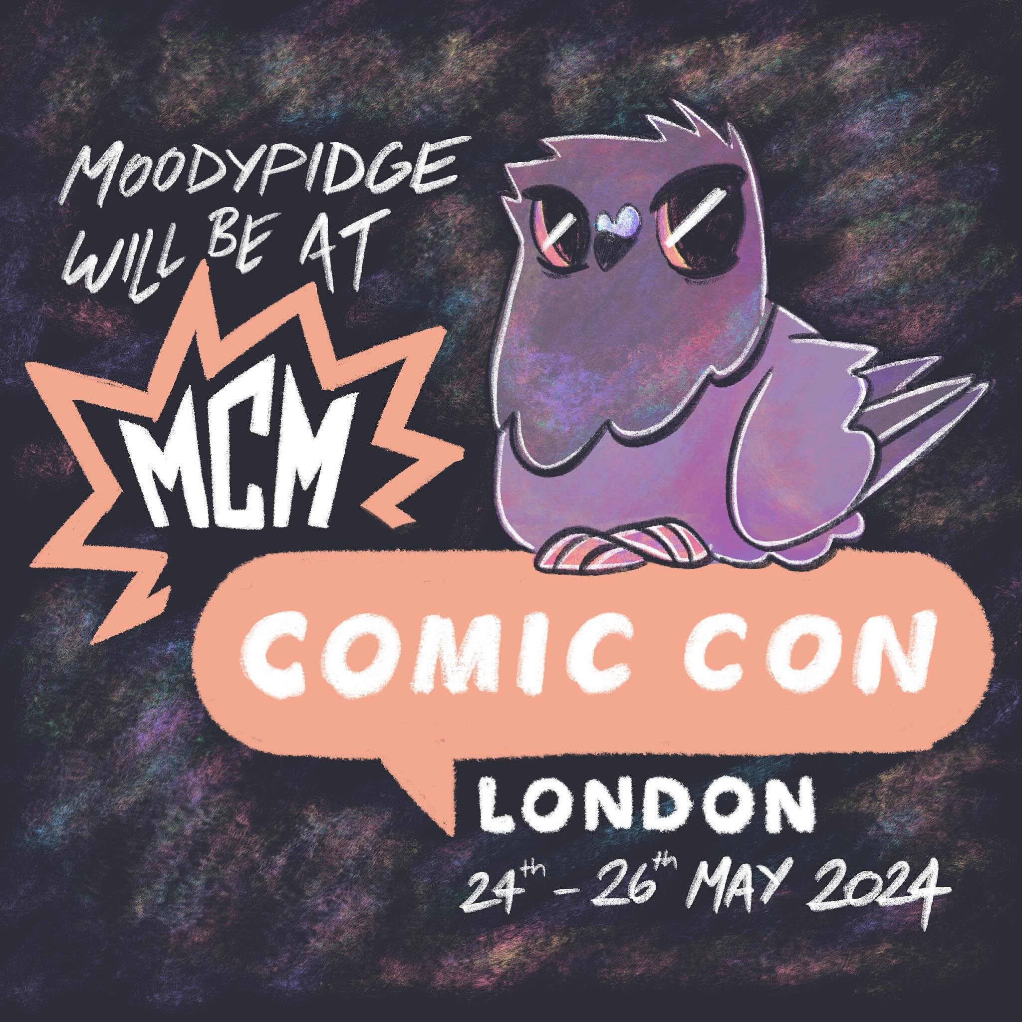 The pigeons are flying to @mcmcomiccon London this May! I had a great time at the event in October so I&rsquo;m excited to see how it&rsquo;ll be earlier in the year. Lemme know if you&rsquo;ll be there! And DEFINITELY let me know if you&rsquo;re sel