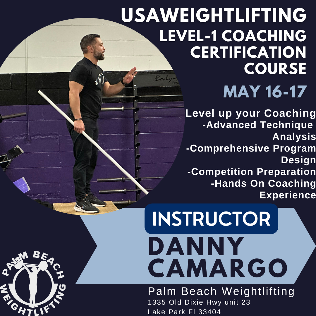 USA Weightlifting level-1 Coaching Certification Course