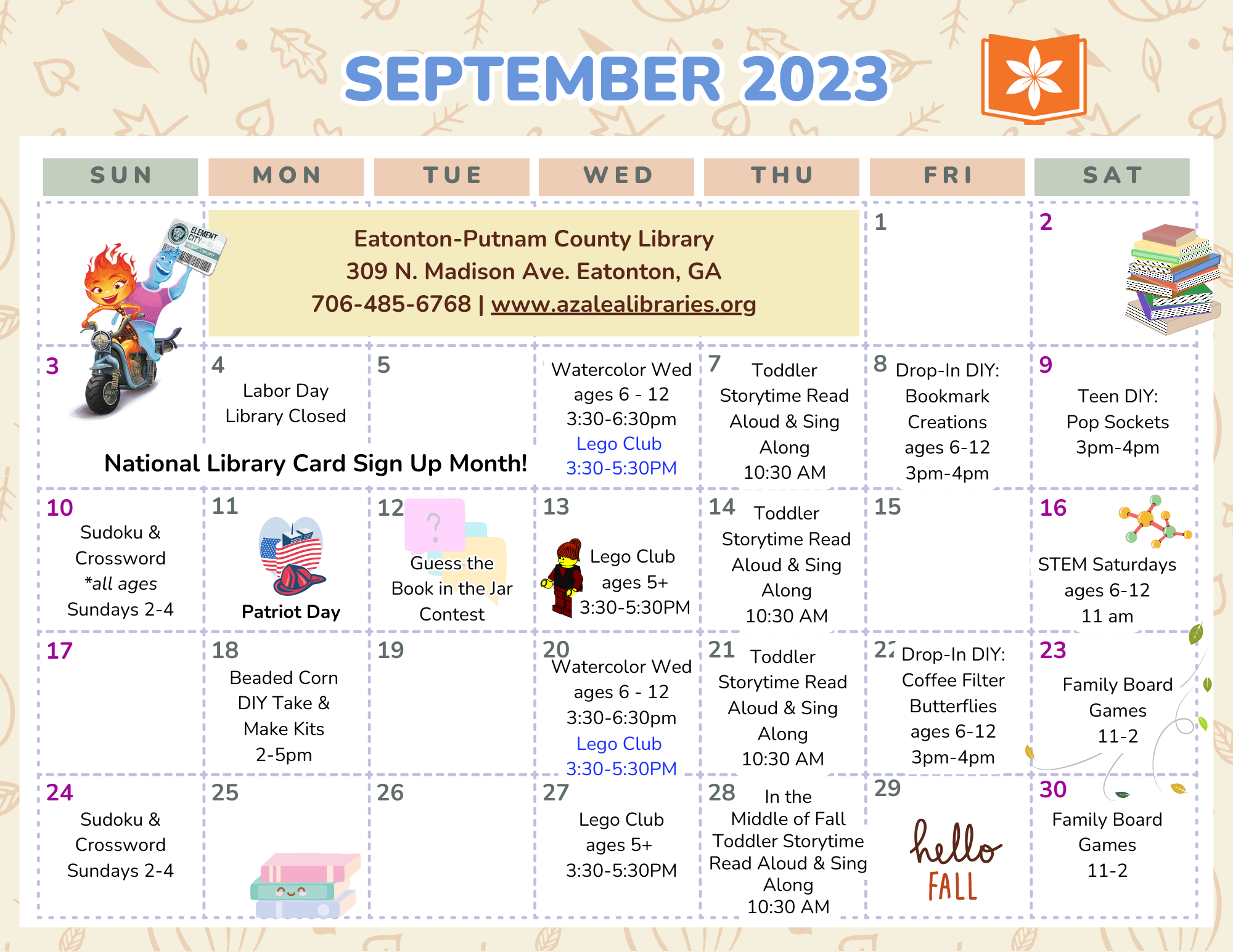 September 2023 Programs &amp; Events