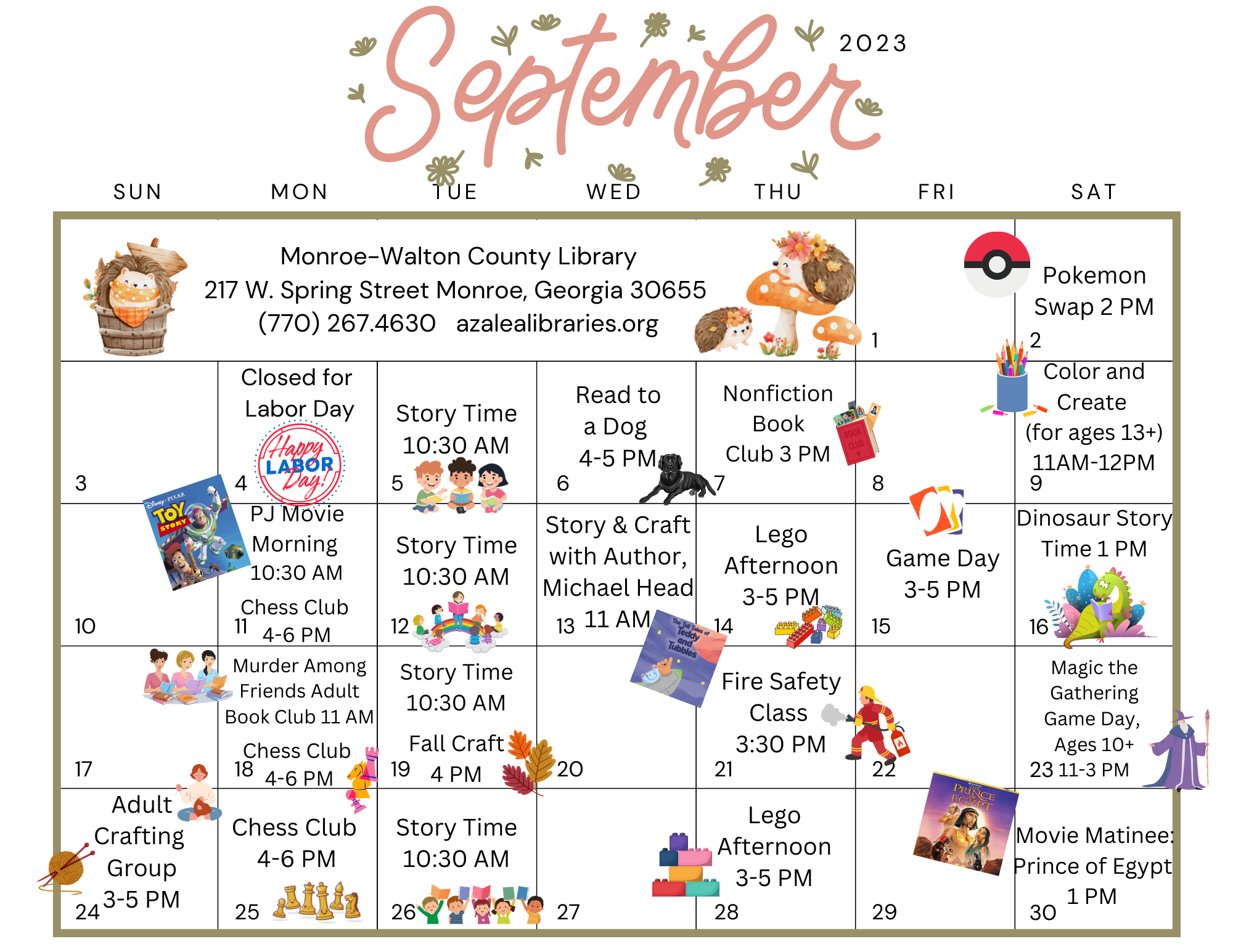 September 2023 Programs &amp; Events
