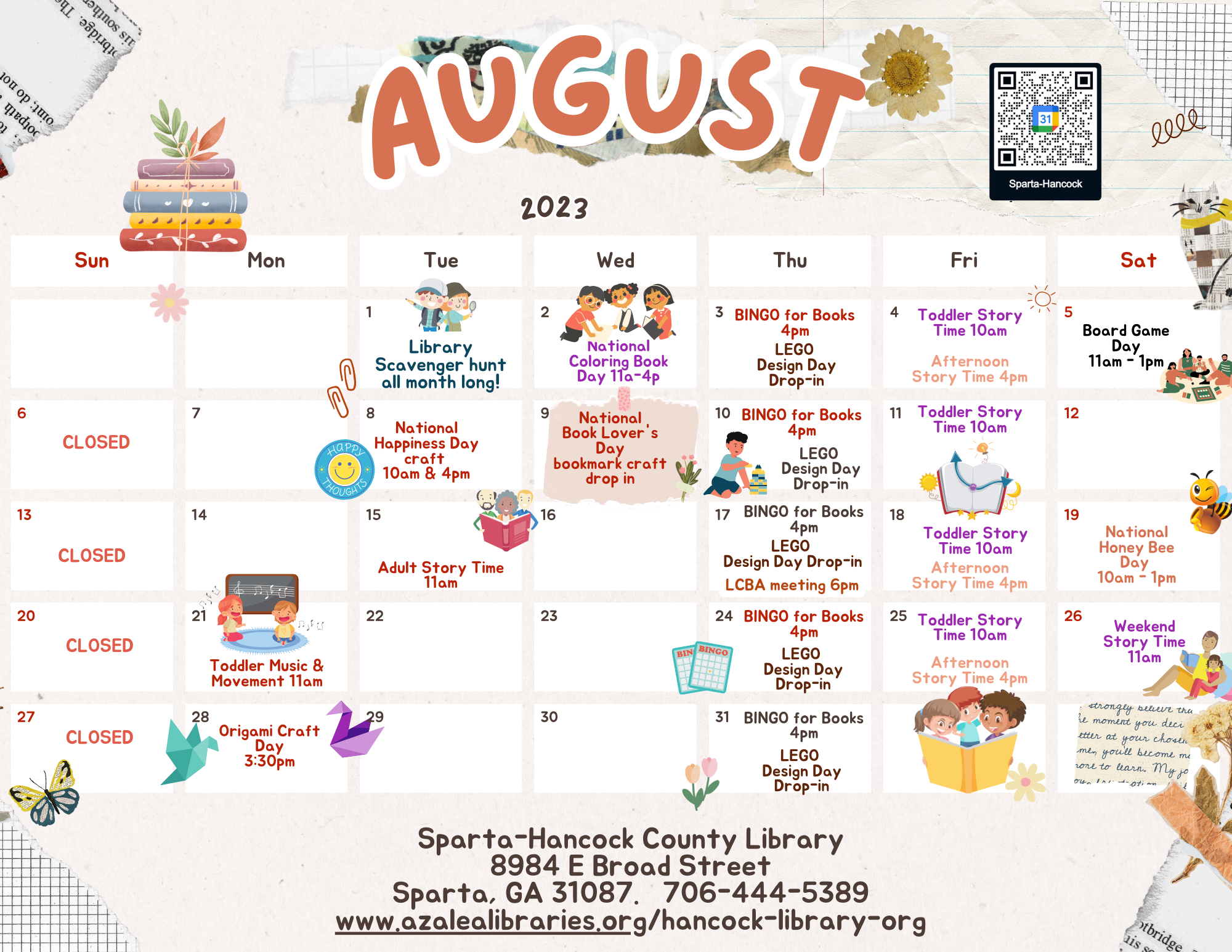 August 2023 Programs &amp; Events