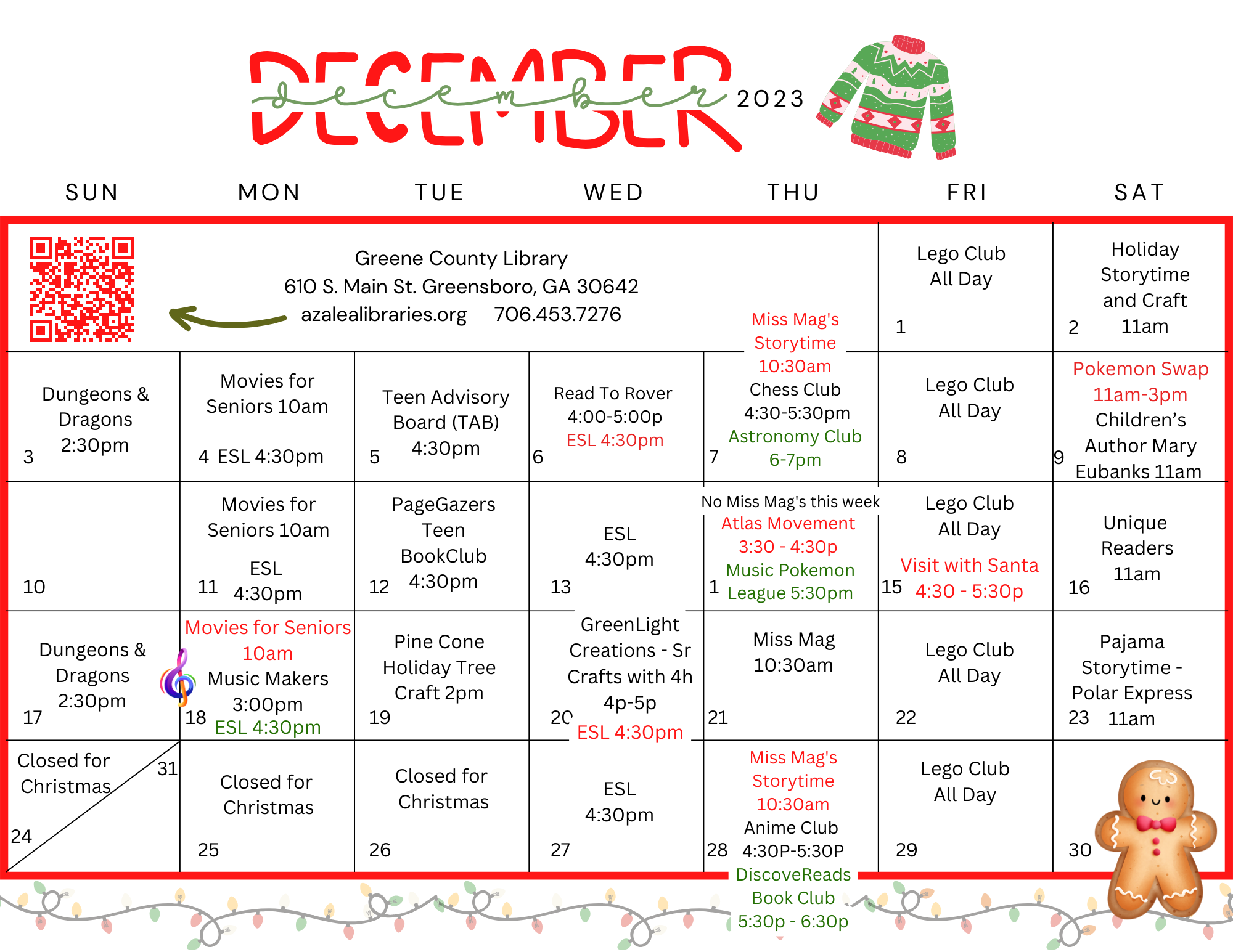 Unwrap the Magic of December at Greene County Library.