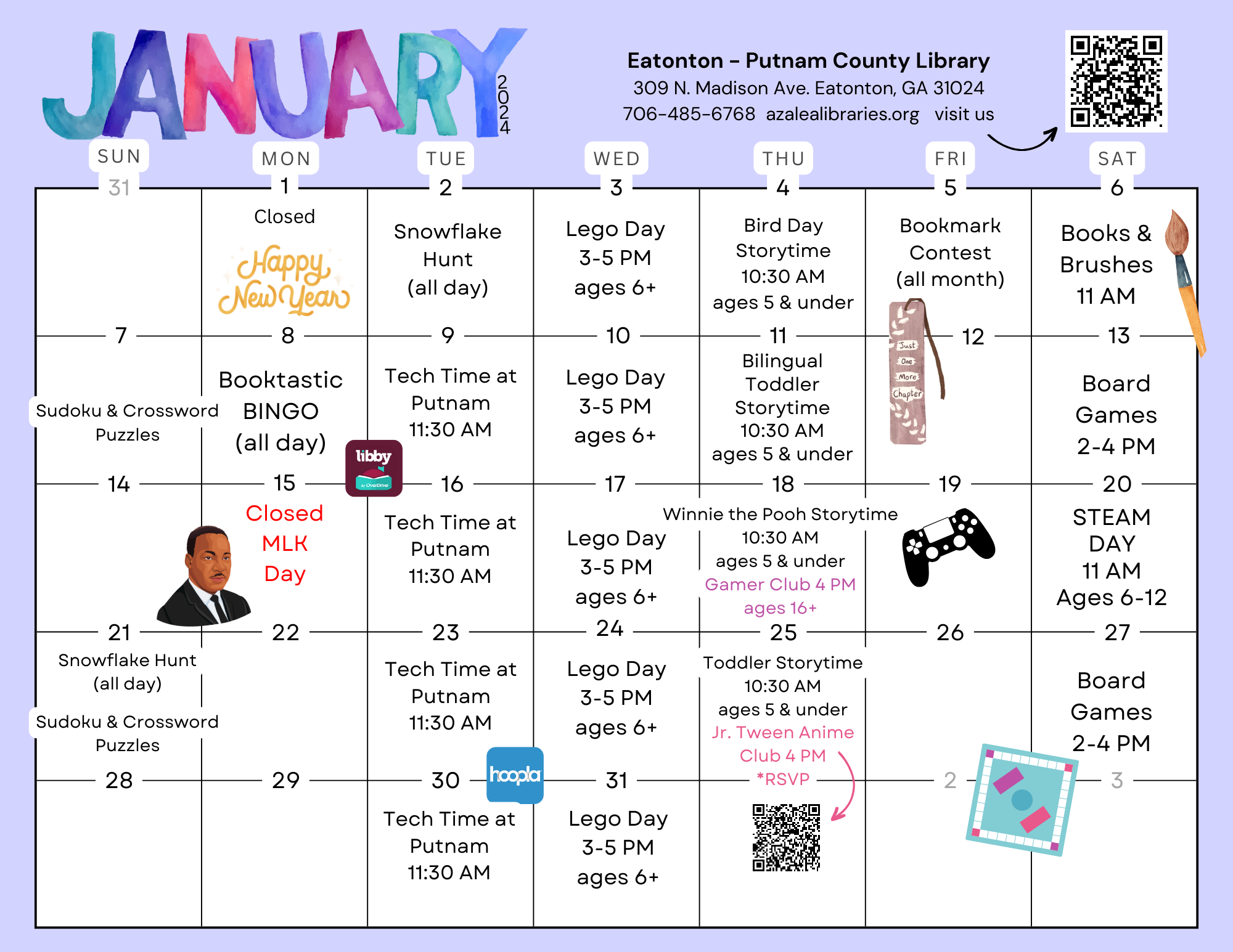 Discover What's New This January at Eatonton-Putnam County Library.