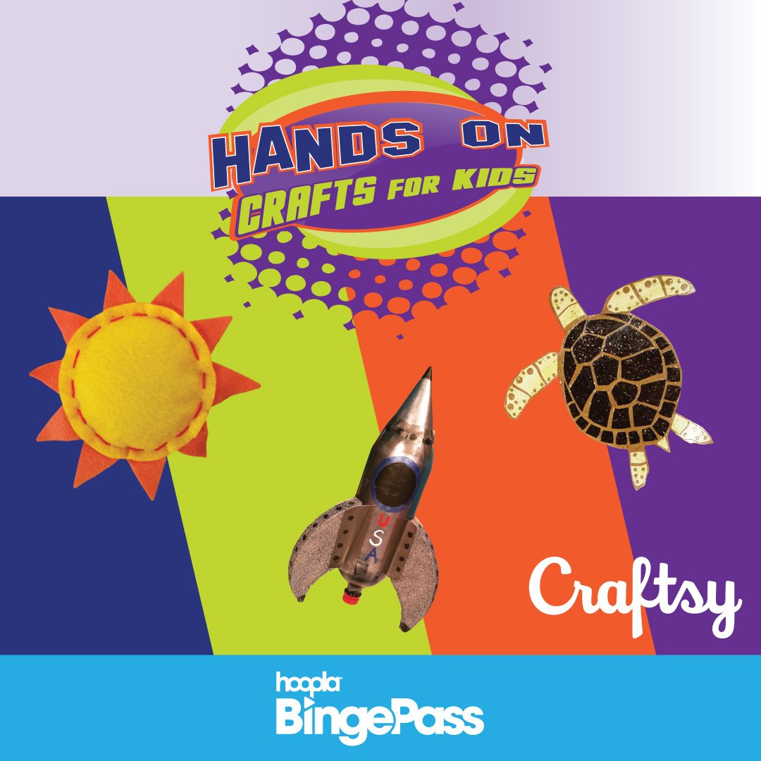 Calling all families! Embark on a journey of discovery, learning, and self-expression with the Hands On Crafts for Kids BingePass on hoopla! From molding clay to painting masterpieces and stitching fabrics into unique creations, there's something to 