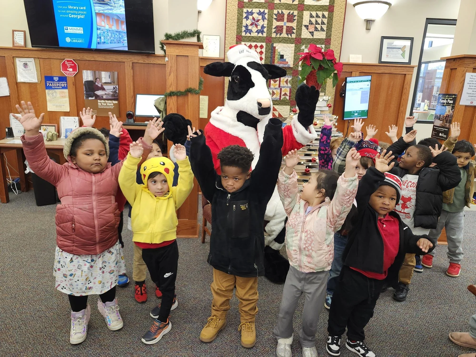 CBJ Preschool Storytime with Chickfila Oconee Santa Cow