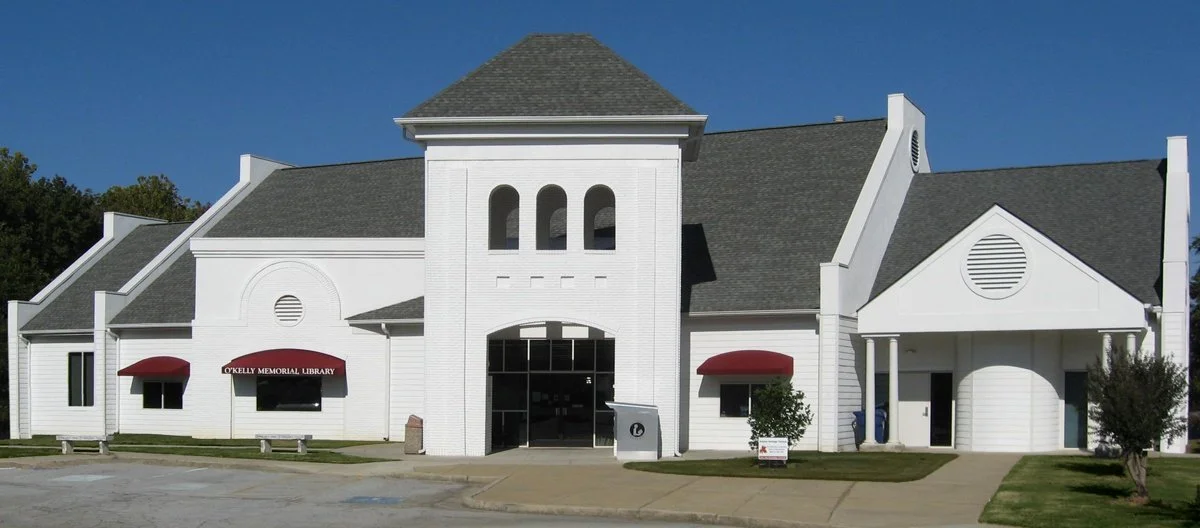 Facade of O'Kelly Memorial Library
