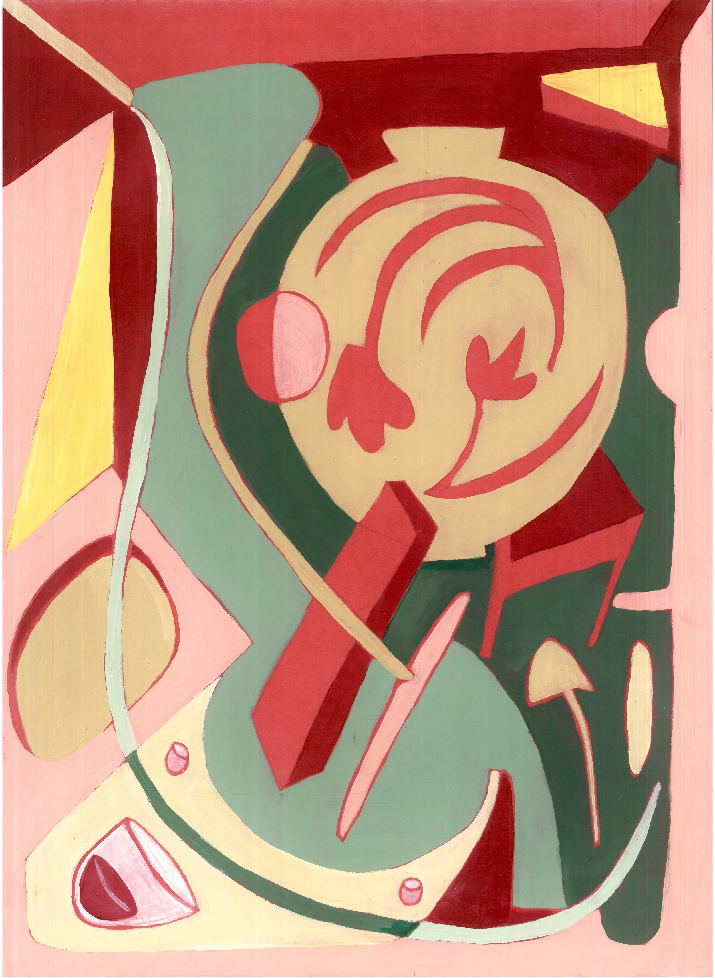 Tell me where you'd rather be / Acrylic on cold pressed paper / 28 x 38 cm / 2026