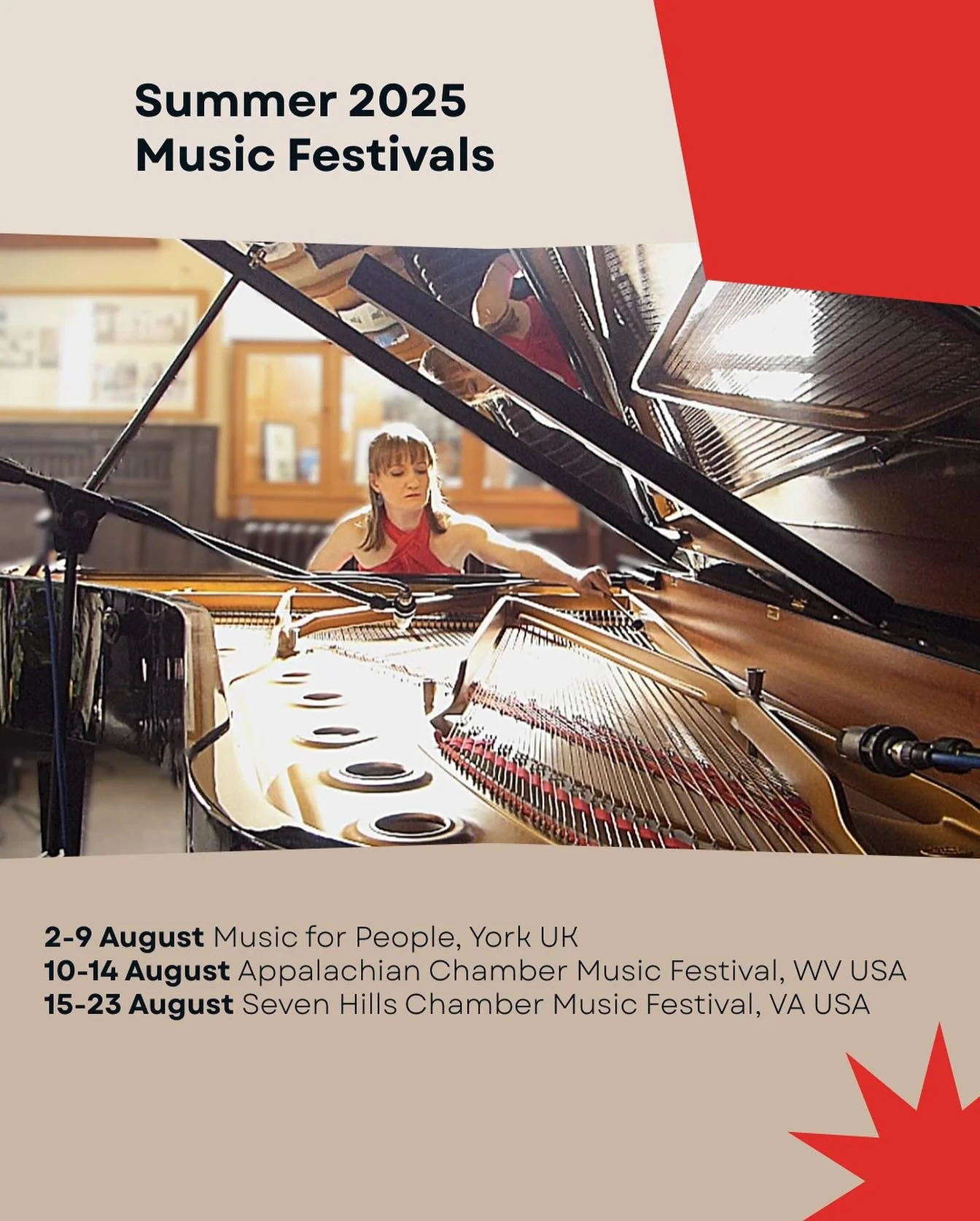 It&rsquo;s summer festival season! I&rsquo;m digging into family roots in Yorkshire and the Appalachians this year, and I get to do it in close proximity to some of my favourite people. Lucky me!!!

@acmfmusic @sevenhillscmf #m4p

📷 @colin.carpenter