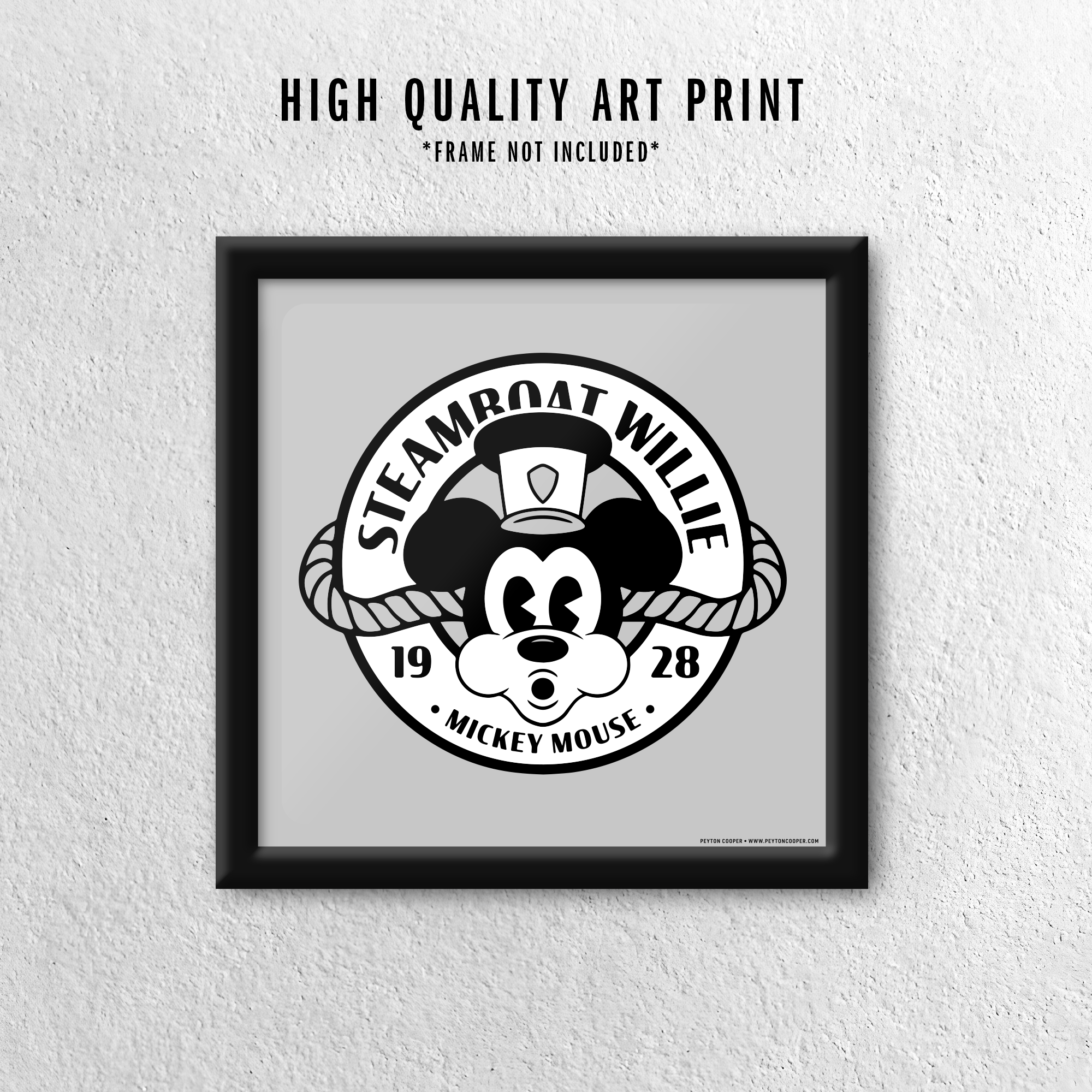 Steamboat Willie - Art Print