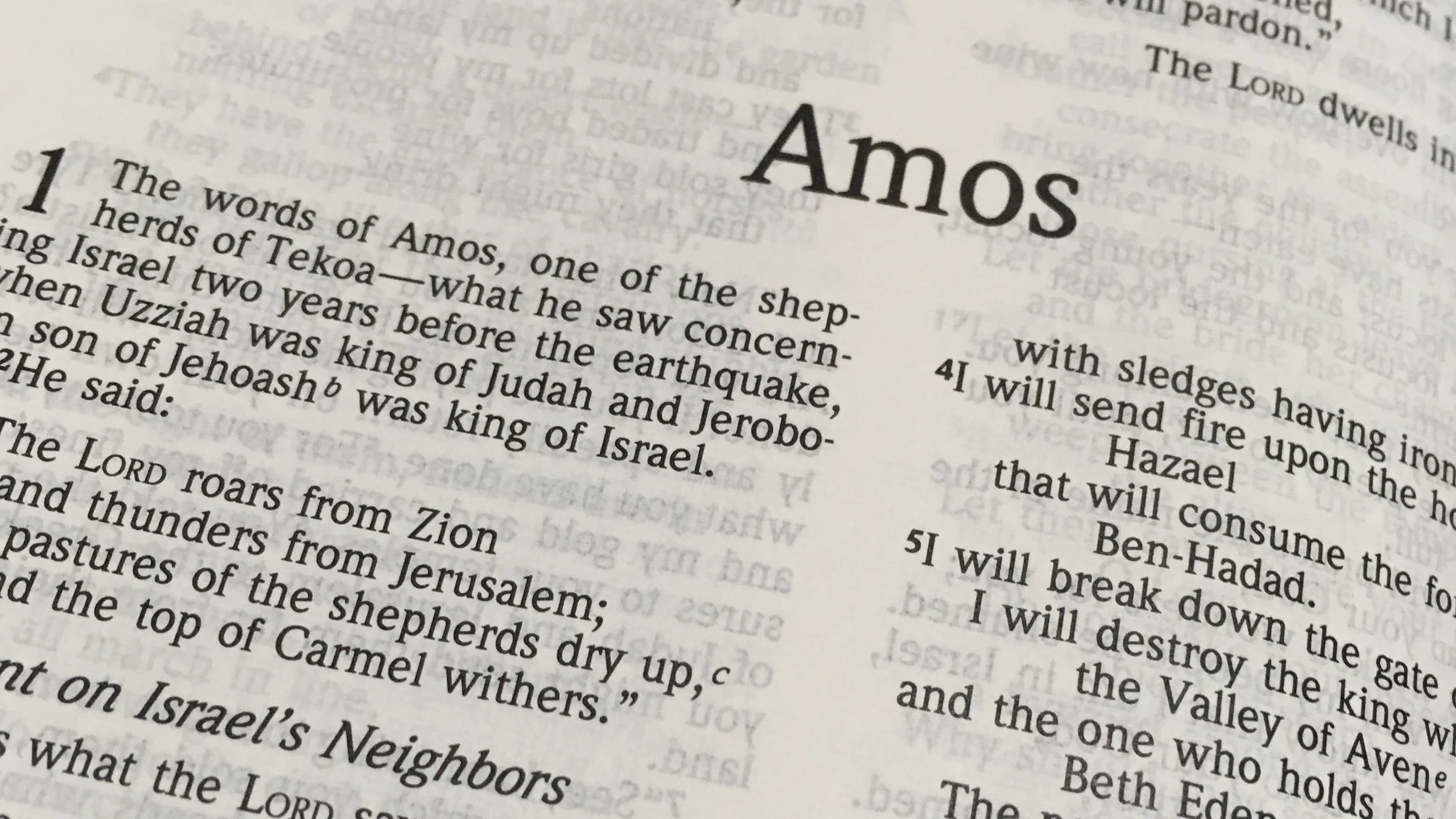 Restoration -  Amos 9:11-15