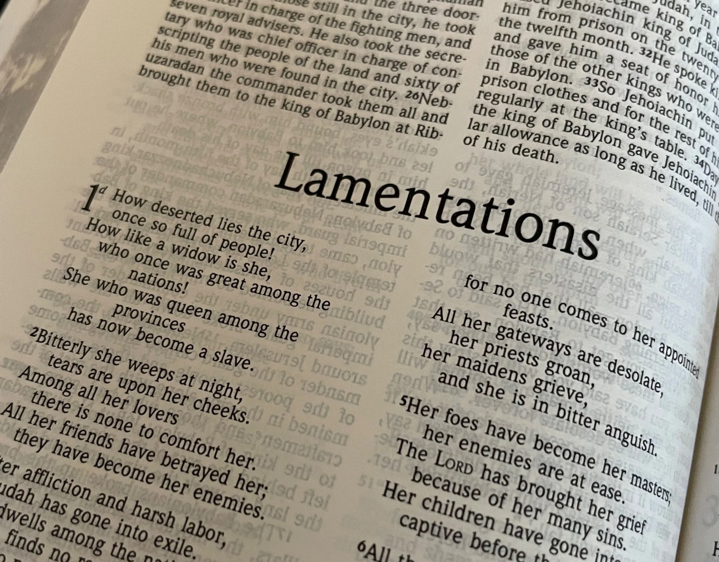 Bring Us Back - Lamentations 5:14-22