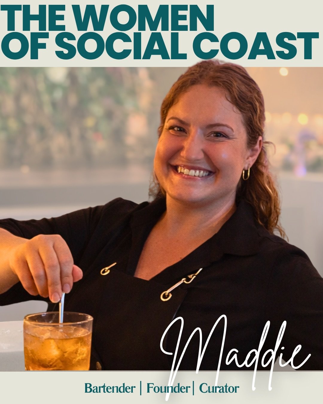 Behind every bar we build is someone building something of their own.

With Maddie, it shows up in the way people feel.

There&rsquo;s an ease to her presence, welcoming and genuine, the kind that turns a space into somewhere people settle into. It&r